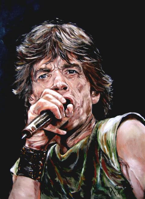 Mick Jagger by Anna Sponer | Oil Painting on canvas View pai… | Flickr