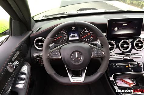 2015-2021 Mercedes Benz W205 C63 AMG Carbon Fiber Interior Steering wh