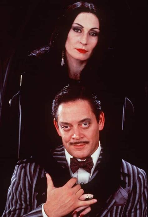 The heads of the family: "Morticia Addams", played by the great ...