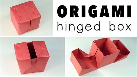 Origami Hinged Gift Box Tutorial