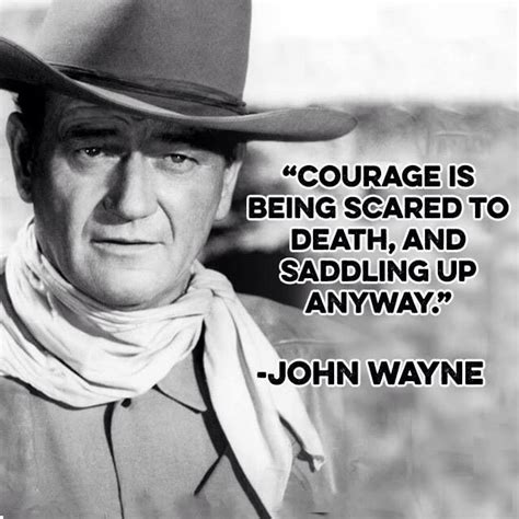 John Wayne Courage Quote Poster - Blechschilder John Wayne - Courage ...