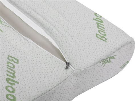 Memory Foam Pillow with Bamboo Cover - Set of 2 - XL