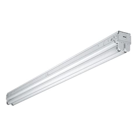 Metalux 4 ft. 2-Lamp White Commercial Grade T8-Fluorescent Narrow Strip Light Fixture-SNF232RT ...