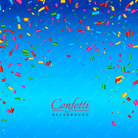 Free Vector | Blue confetti background