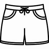 Clipart Shorts sketch template