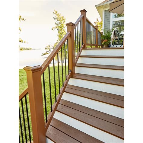 Trex (Assembled: 6-ft x 3-ft) Enhance Saddle Composite Deck Railing Kit at Lowes.com