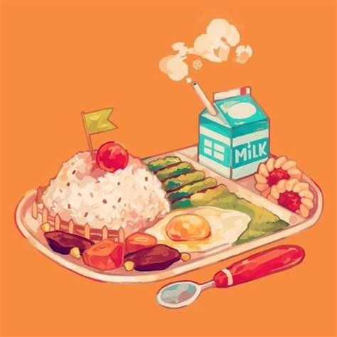 Pin by skysunpath on Foto para wasap | Food cartoon, Food illustration ...