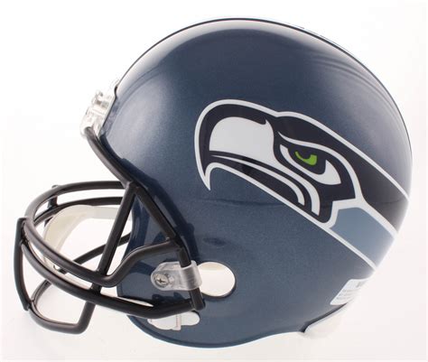 Shaun Alexander Signed Seattle Seahawks Full-Size Throwback Helmet Inscribed "NFL MVP -05 ...