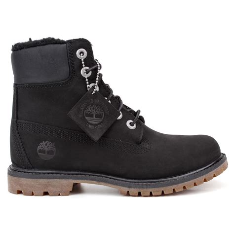 Timberland 6 Inch Premium Black Black Womens Boots | eBay