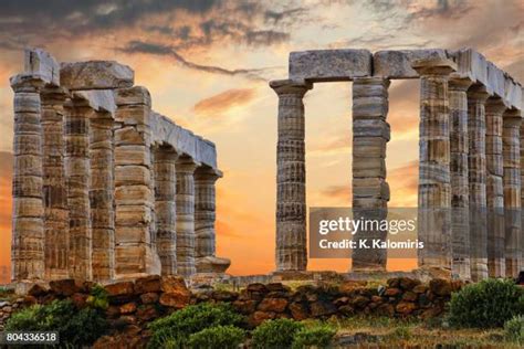 Temple Of Poseidon At Sounion Photos and Premium High Res Pictures - Getty Images