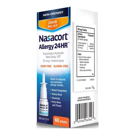 Nasacort Allergy 24HR Nasal Spray - 60 Doses | London Drugs