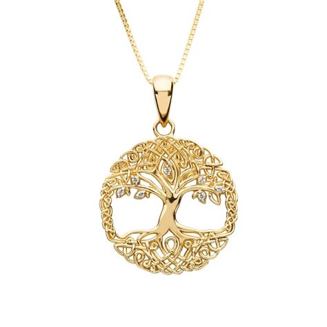 Tree Of Life 10K Gold Pendant | Irish Jewelry by Shanore