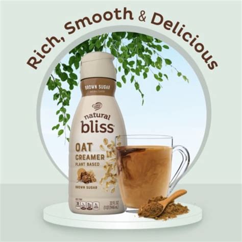 Coffee mate Natural Bliss Plant Based Brown Sugar Flavored Oat Creamer Liquid, 32 oz - Fry’s ...