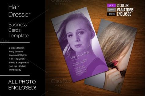 Hair Dresser Business Cards Template