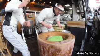 Fastest Mochi Making in Japan on Make a GIF