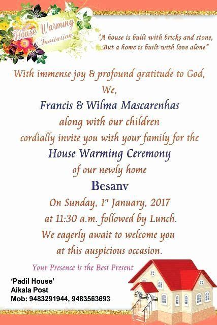 House Warming Ceremony Invitation | Example Document Template