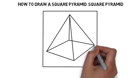 How to draw a square pyramid | square pyramid | wiwa art how to draw ...