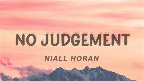 Niall Horan - No Judgement (Lyrics) - YouTube