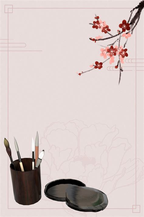 Chinese Calligraphy Contest Poster Background Wallpaper Image For Free Download - Pngtree