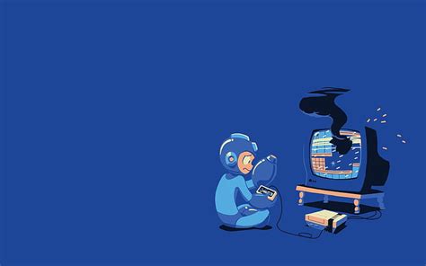 1366x768px | free download | HD wallpaper: Megaman illustration, Mega Man, Nintendo, blue, copy ...