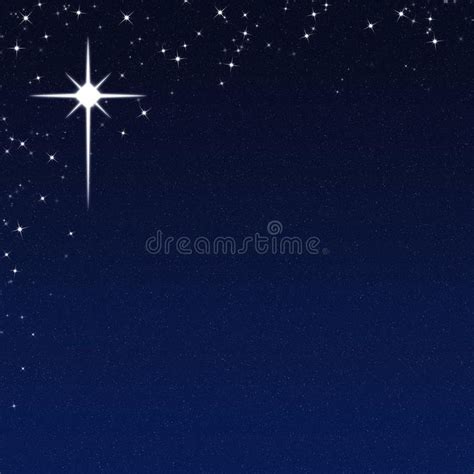 Christmas Star on a Starry Night Sky Background. Starry Christmas ...