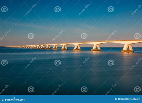 Zeeland Bridge in Zierikzee Netherlands Stock Image - Image of sunlight ...