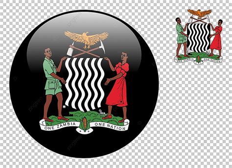 Coat Of Arms Vector Art PNG, Coat Of Arms Of Zambia Vector Illustration On A Transparent ...