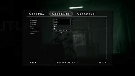outlast - Is there any way to disable the film grain effect? - Arqade