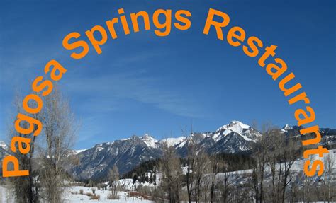 Pagosa Springs Restaurants - My Pagosa Springs