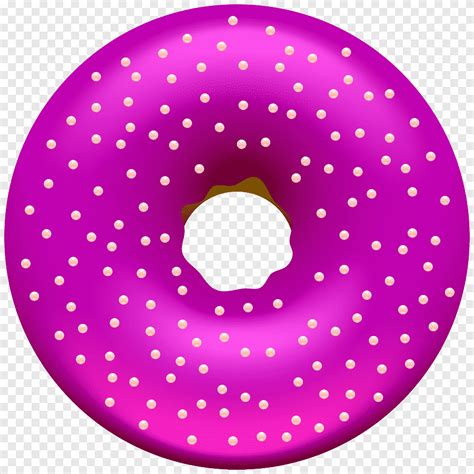 Round pink donut, Doughnut, Donut, purple, cream png | PNGEgg
