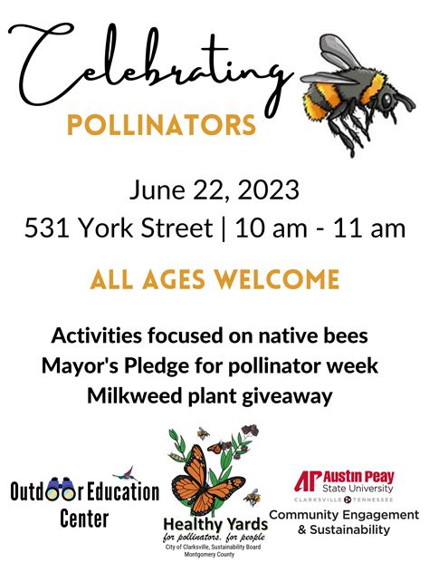 Healthy Yards to celebrate Pollinator Week on Austin Peay’s campus