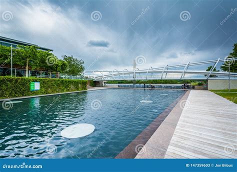 Bridge at the Yards Park in the Navy Yard Neighborhood of Washington ...