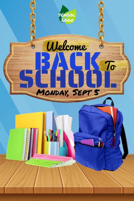 back to school, welcome back to school poster Template | PosterMyWall