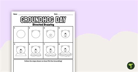 Groundhog Day Directed Drawing