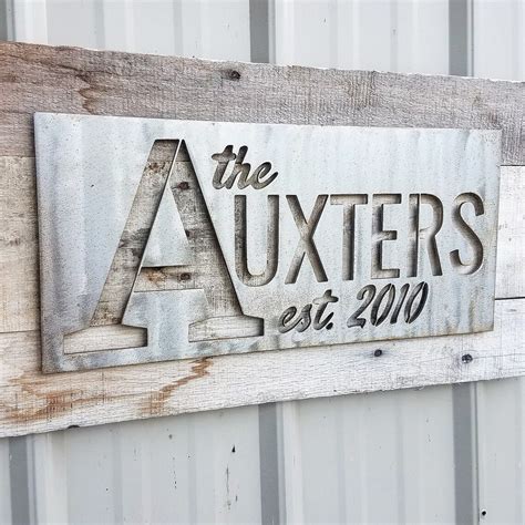 Custom Metal Sign / Family Name Sign / Metal Name Sign / Last Name Sign / Custom Sign / Monogram ...