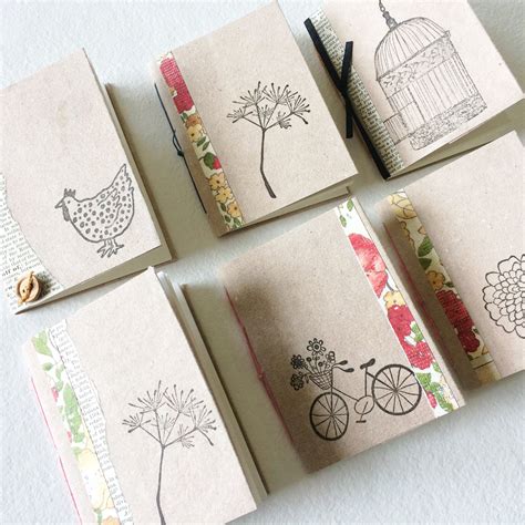 Mini Notebooks With Scraps