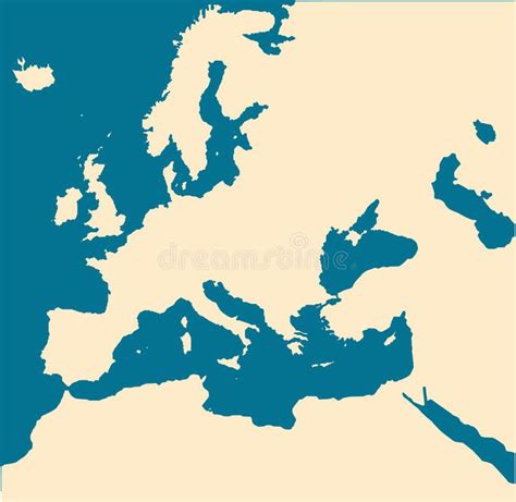 Blank europe map. Blank europe map isolated on blue background #Sponsored , #SPONSORED, #ad, # ...