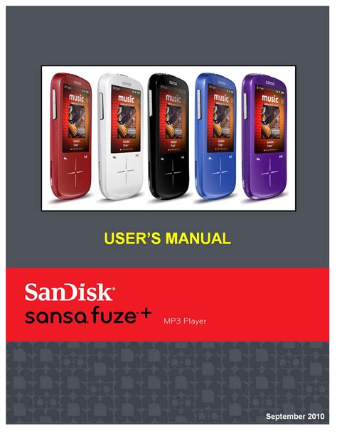 Download free pdf for Sandisk Sansa Sansa Fuze 2GB MP3 Player manual