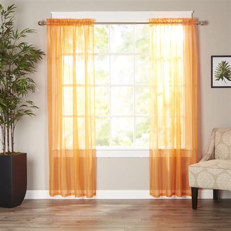 Wayfair Basics Wayfair Basics Solid Sheer Curtain Panels & Reviews ...