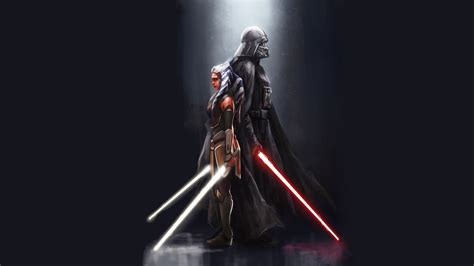 3540x1080 Resolution Ahsoka Tano x Darth Vader 3540x1080 Resolution ...