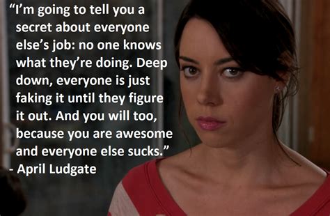 Parks and rec quotes, April ludgate quotes, Parks n rec