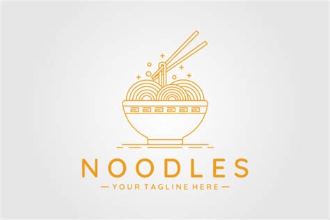 Noodles or Ramen Bowl Logo Line Art Graphic by uzumakyfaradita ...