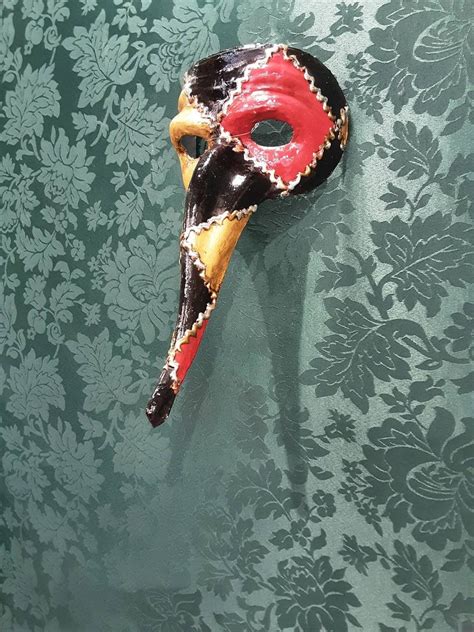 Scaramouche Nose Mask of the Commedia Dell Arte in - Etsy