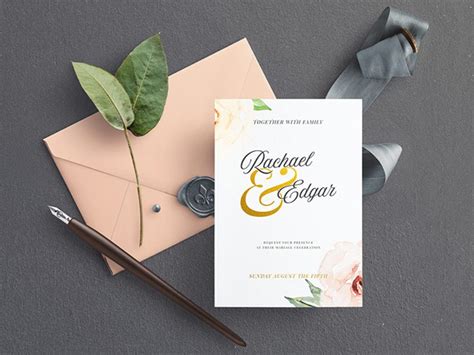 22+ Beautiful Invitation Mockup PSD Templates 2023 - Daily Mockup