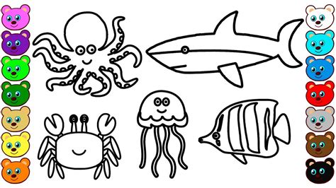 Coloring Pages Sea Animals - Coloring Pages