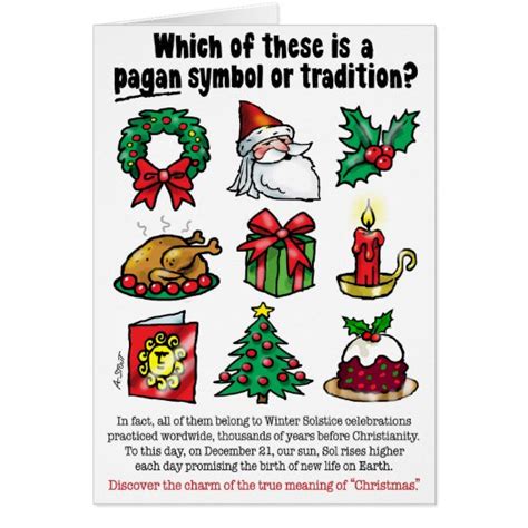 PAGAN CHRISTMAS CARD | Zazzle.com