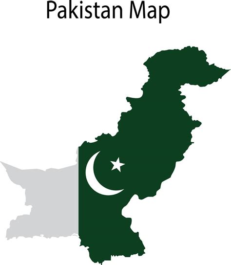 Pakistan Map Vector Illustration National Flag in Background 15938522 Vector Art at Vecteezy