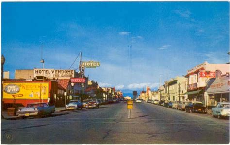 King City CA 1950s Downtown, Dime Store, Cars, DeSoto | #28070607