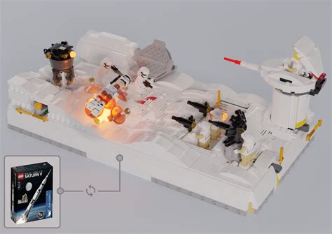 LEGO MOC 21309 - Hoth Diorama Playset by tpetya | Rebrickable - Build with LEGO