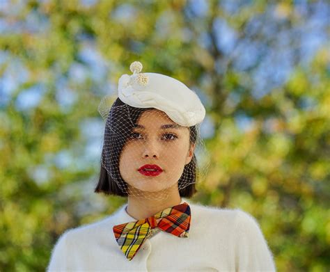 Vintage Half Hat with Veil 1950s-60s Hat Vintage Millinery | Etsy ...